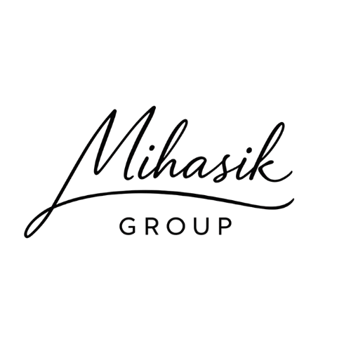 Logo with the word 'Mihasik' in cursive and 'GROUP' in uppercase below.